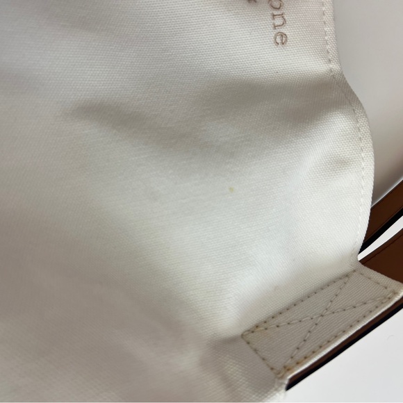 Rag & Bone Passenger Oversized Tote Bag in White Canvas - Picture 5 of 9